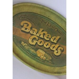 Vintage 1979 Pentron Industries Tray The Lovin' Oven Metal Oval 16"L Baked Goods